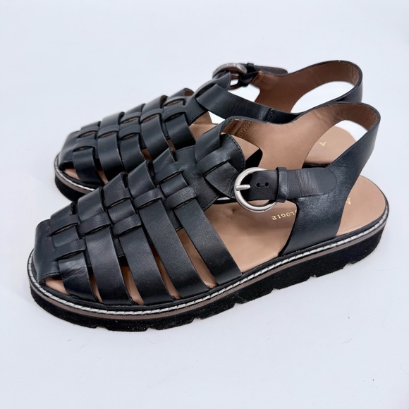 Anthropologie Black Strappy Sandals - Picture 2 of 10